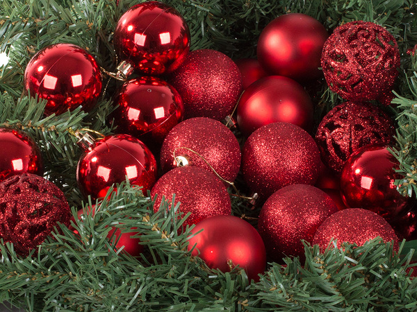 Têtes de sapin de noël 6/4/3 cm kit 100 pièces