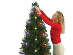 Sapin de noël rideau 64 led rgb