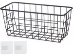 Cesta colgante organizador metálico estante colgante cocina negro
