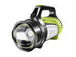Wiederaufladbare taschenlampe led suchscheinwerfer powerbank leistungsstark