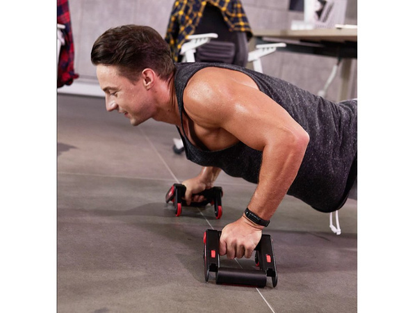 Rola de exerciții sprijină push-up-uri 2in1