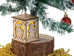 Arbre de noel suspendu en bois lanterne lumineuse decoration de noel mickey