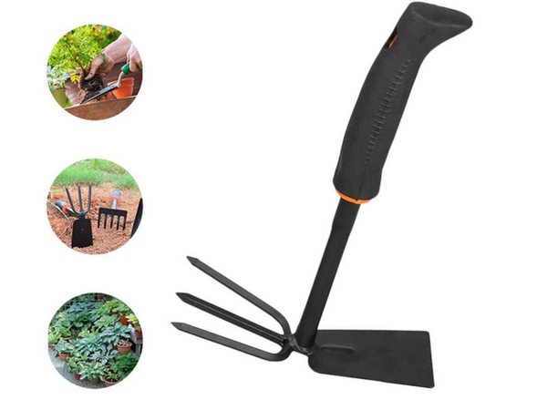 Garden hoe two-sided shovel claw rake hand digger for plants