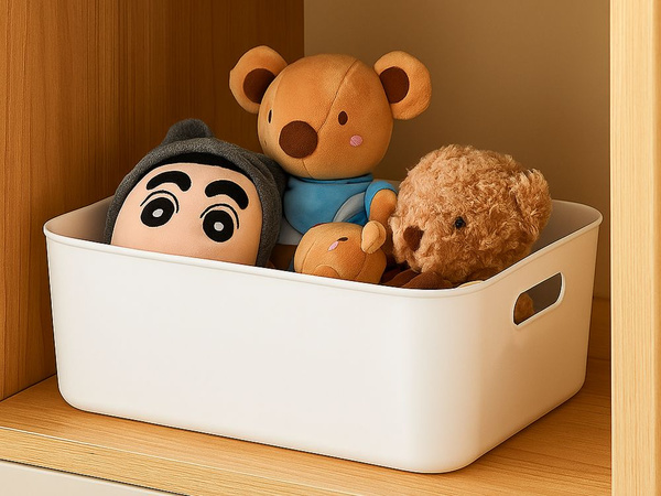 Coș de organizare pentru containere de depozitare cu mânere universal 32x25 cm