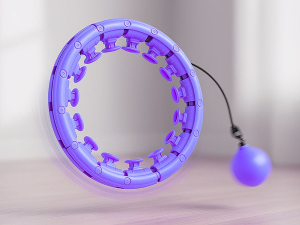 Súlyozott hula hoop fogyáskészülék állítható masszázs kerék