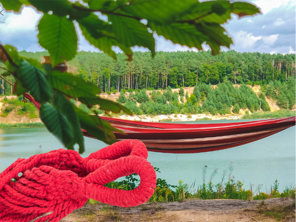 Farbgestreifte gartenhammak mit einzelpersonen 200x80 tasche etui