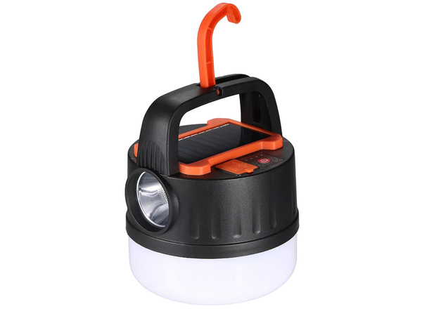 Kempování kempování lampa dobíjecí led usb turistické solární hák