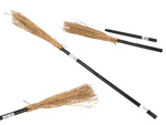 Mătură de vrăjitoare vrăjitoare baba yaga negru 90cm pentru halloween și crăciun xxl