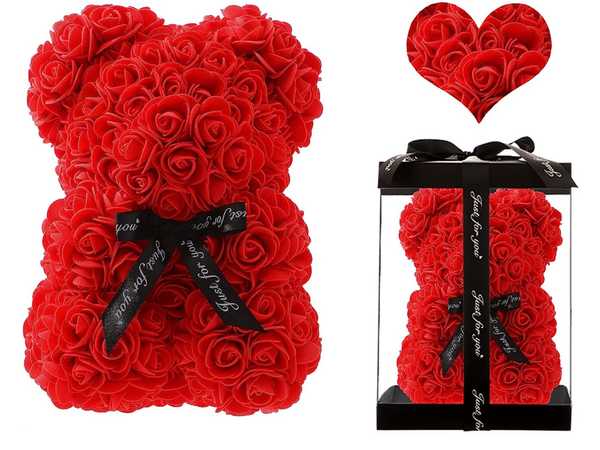 Ours en peluche pétale de rose cadeau grande boîte rose xl