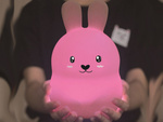 Gyermek éjszakai fény led nyúl érintés rgb távirányítóval