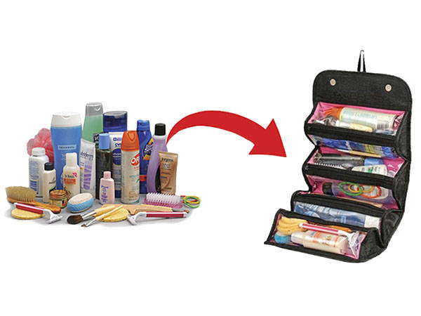 ROLL N GO NECESER DE MAQUILLAJE ORGANIZADOR DE VIAJE