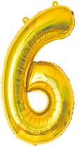 BALON CIFRĂ 6 AURIU (2000)