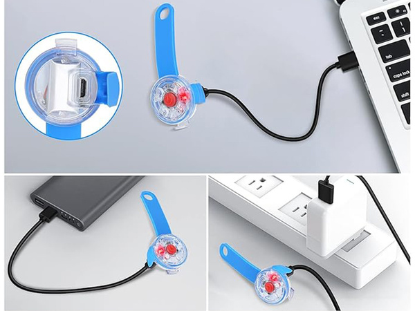 Led svetilka za pasjo ovratnico mačjo ovratnico obesek usb