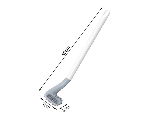 Escobilla de silicona gancho higiénico para inodoro