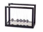 Pendule boules newton bureau grand miroir