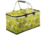 Thermal folding picnic basket insulating shopping basket