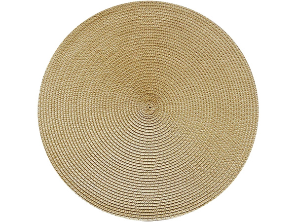 Placă rotundă placemat bucătărie plaid masă mat cremă