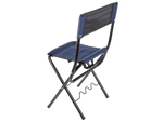 Fishing chair backrest with rod holder