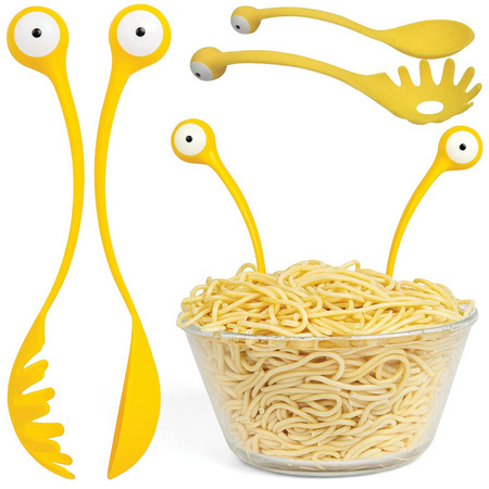 Cucharas pasta espaguetis cuchara juego de 2 piezas cuchara colador grande