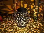 DECORATIVE SOLAR LANTERN LED SOLAR LANTERN BLACK HANGING LAMP