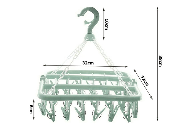 Sock dryer unterwäsche-aufhänger 32x clips set