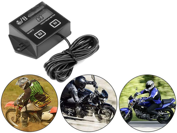 Compteur d'heures moteur tachymètre 2t/4t tondeuse moto