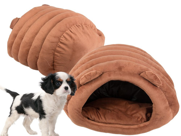 Plyšová posteľ kokón pre psa mačka mäkký vankúš posteľná bielizeň nadýchaný