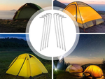 Tent pillars anchor pigs steel 24m 10pcs hook & lamp; loop pins