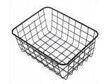 Loft metal metal wire organiser basket for kitchen fruit basket black large
