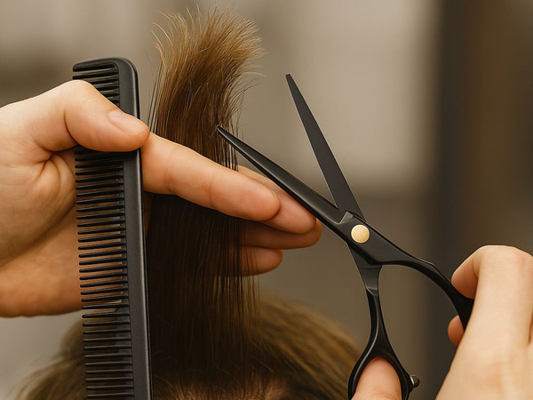 Professionelle Friseurschere zum Haareschneiden