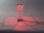 Kristály asztali lámpa led rgb usb távirányítóval