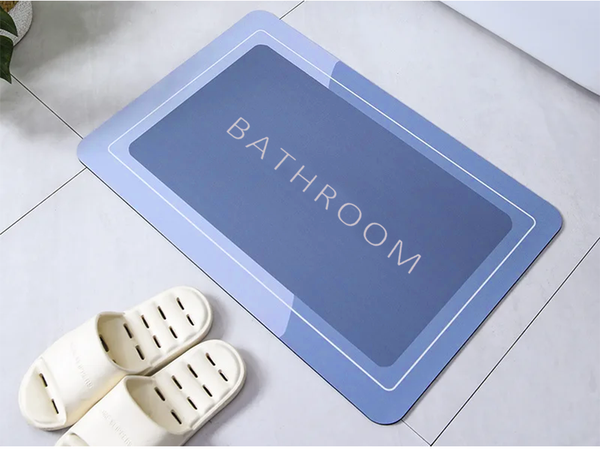 Badezimmermatte schnell trocknend saugfähig rutschfest badezimmerteppich wc