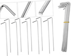 Tent pillars anchor pigs steel 24m 10pcs hook & lamp; loop pins