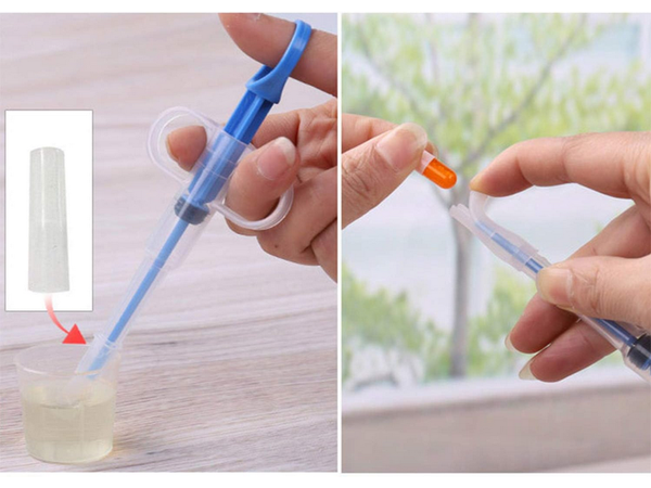 Aplicador de comprimidos de medicamentos dispensador de leche jeringa alimentador