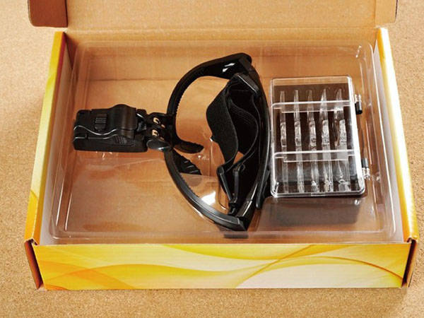 Linterna frontal lupa gafas linterna 2 led gw