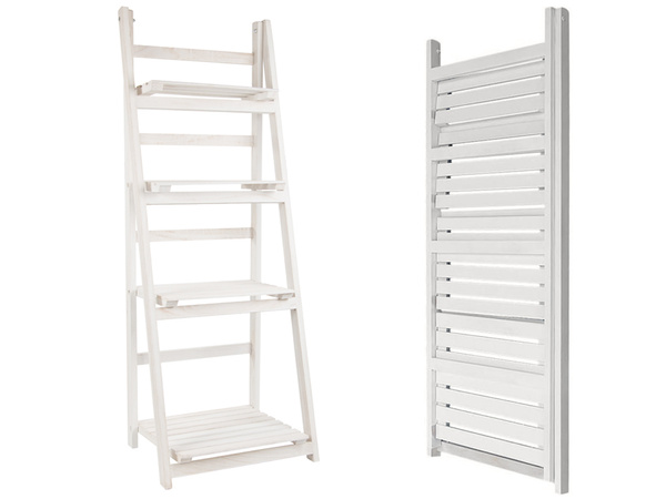 Flowerbed high standing wooden flower pot 4 tier bookcase