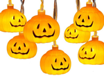 Dýňová světla 10 vedla závěsná halloween 200cm světelná dekorace dýňová dekorace