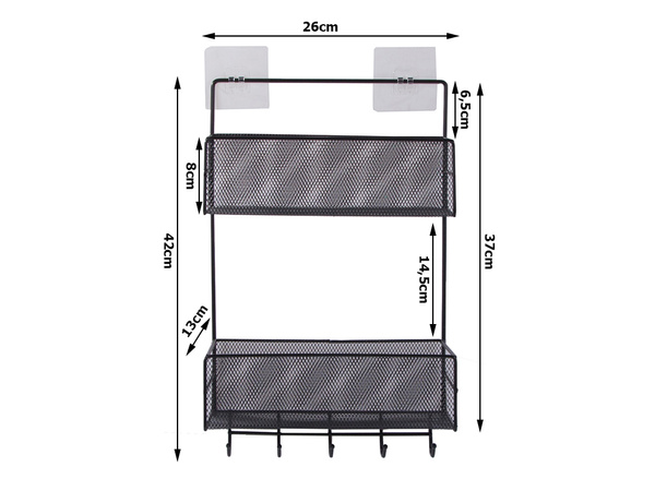 Organizador metálico estante colgante cocina estante baño colgador