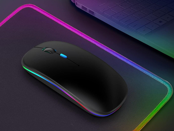 Slim 2.4 ghz bluetooth control optical mouse für pc laptops