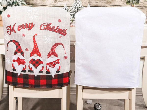 Chair back cover christmas decoration christmas decoration decoration