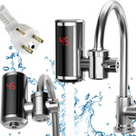 Electric water heater led rotating tap 3000w with temperature display