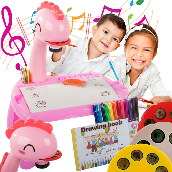 Retroproyector mesa de dibujo pizarra blanca rotuladores para niños rotuladores