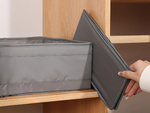 Tekstila organizators apģērbu apģērbu apavu kastes atvilktne pelēka