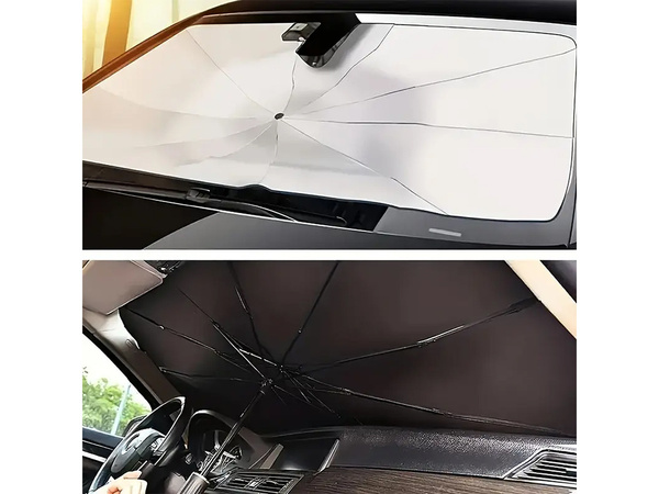 Tapis pare-soleil uv pour pare-brise de voiture parapluie