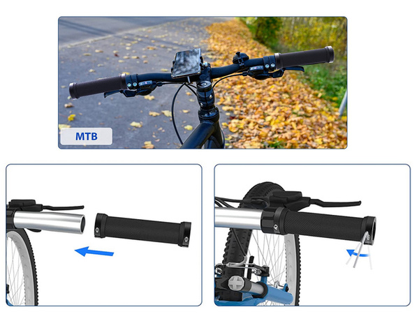 Puños de goma para bicicleta