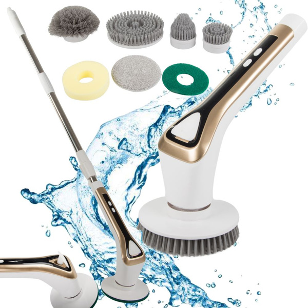 Elektrische rotierende bürste für fliesenfugen mop set mit aufstecksets akku