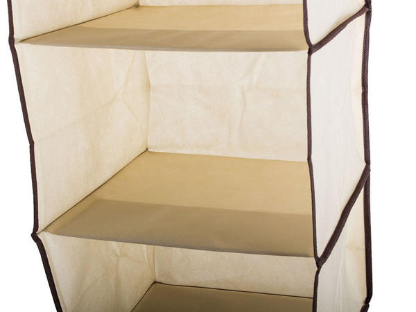 Wardrobe organiser hanging shelf with 5 shelves 100cm