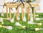 Lumini solare gradina icicle ghirlanda terasa balcon 100 condus