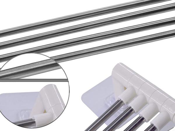 Bathroom towel rail swivel handle hook