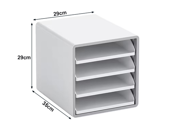 Document drawers 4 drawers organiser desk shelves toolbox